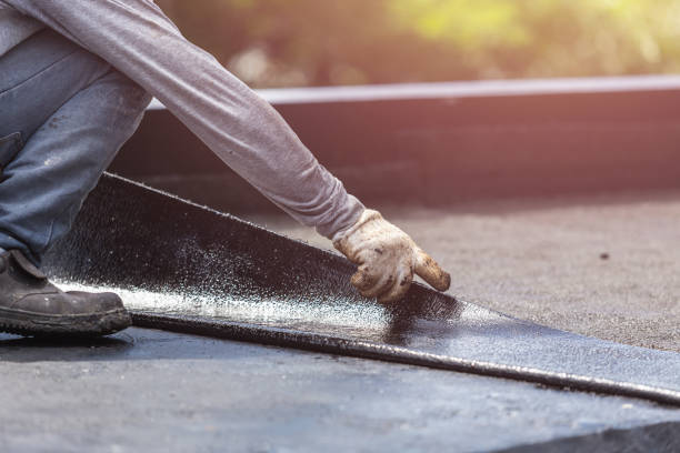 Professional Waterproofing technician working in Newtonville, NJ